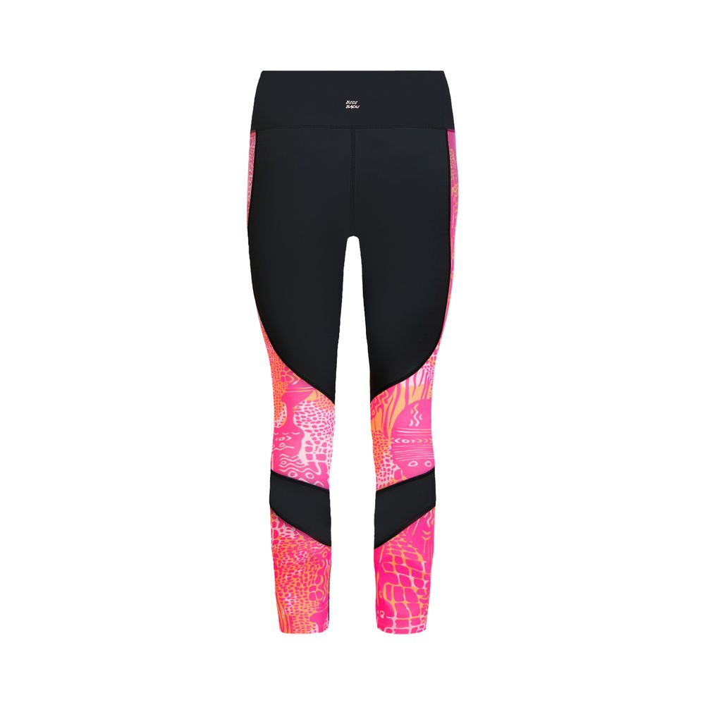 Легинсы Abiba Tech Mesh Tight - dark grey, pink