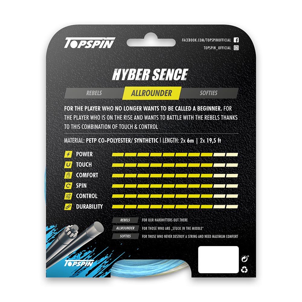 Теннисные струны Hyber Sence - 2 x 6m