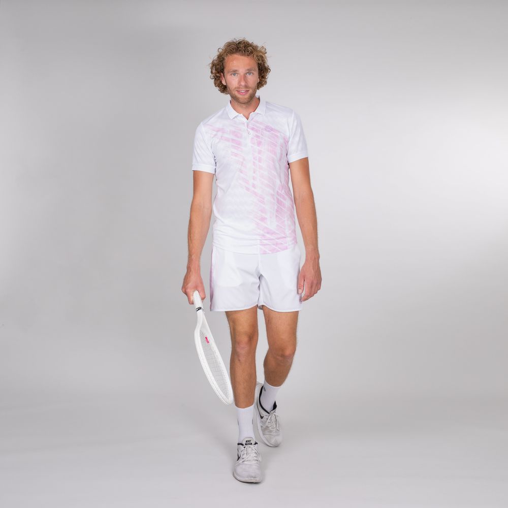 Футболка Yero Tech Polo - lilac/white