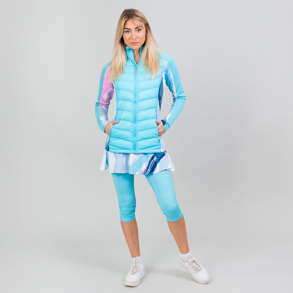 Пуховая Куртка Dania Tech Down Jacket - white/aqua