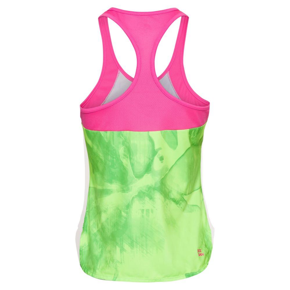 Майка без рукавов Fleur Tech Tank - neongreen, pink