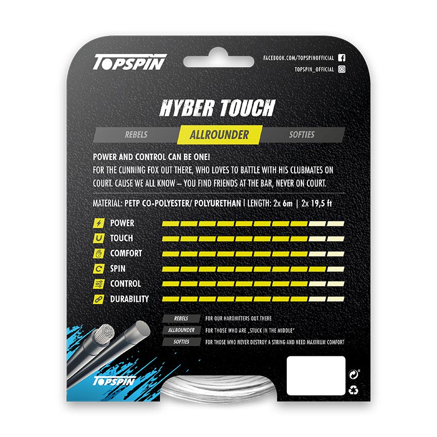 Теннисные струны Hyber Touch - 2 x 6m