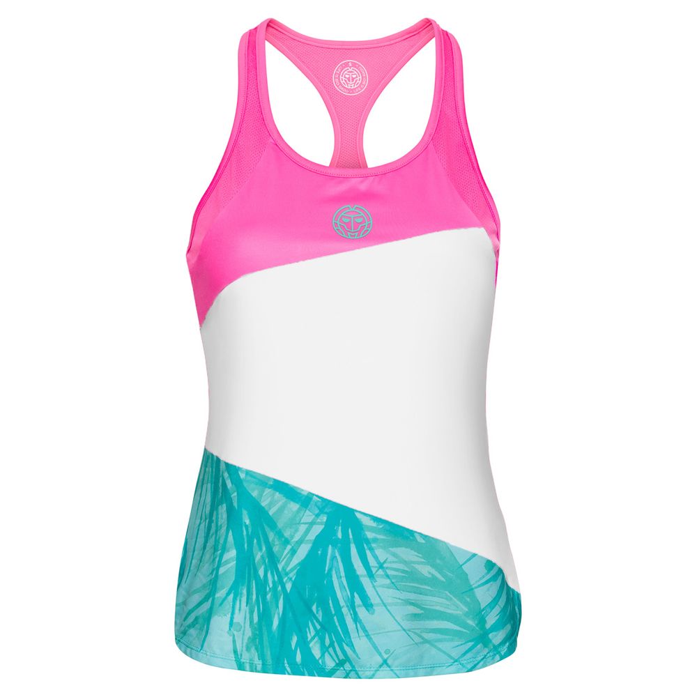 Майка без рукавов Fleur Tech Tank - pink, white, mint